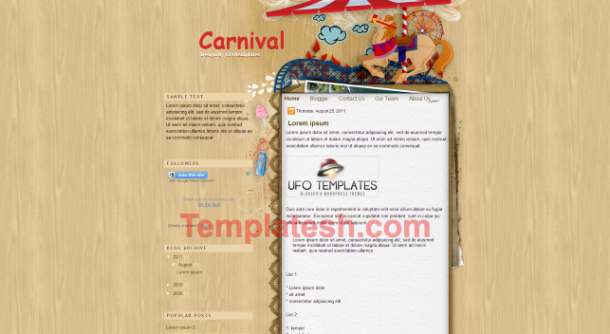carnival blogger template