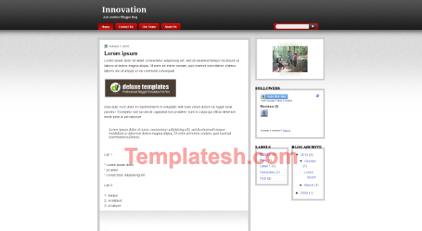 innovation blogger template