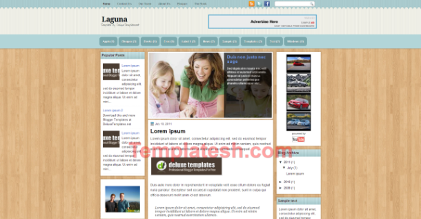laguna blogger template