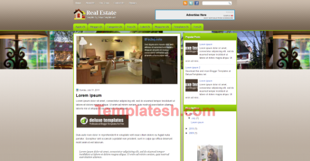 real estate blogger template