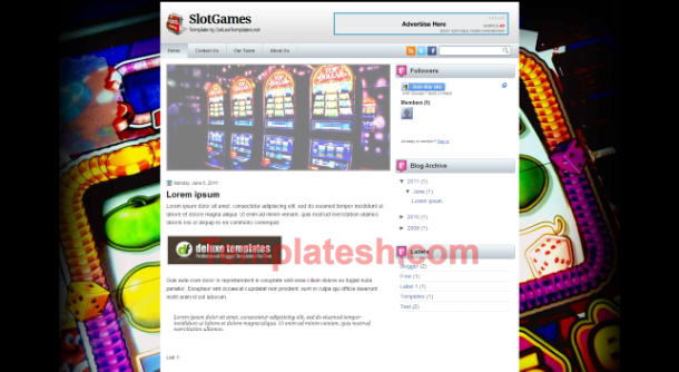 slot games blogger template