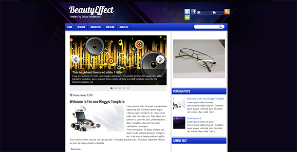 beautyeffect blogger template