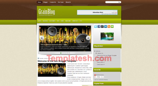 grain blog blogger template