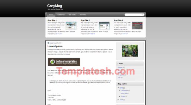 grey mag blogger template