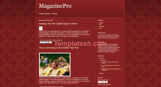 magazine pro blogger template