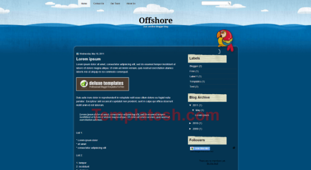 offshore blogger template